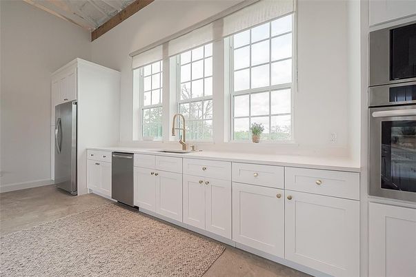 Interior, Kitchen, Stainless Steel Appliances, Wooden Beams
