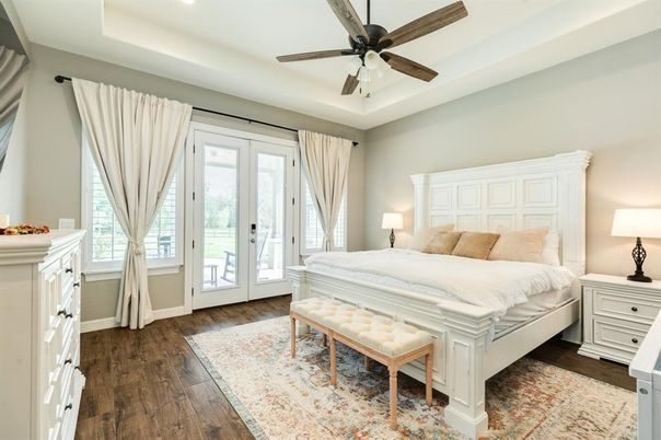 Bedroom, Interior, Wood Texture Flooring