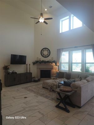 Fireplace, Interior, Living room, Marble, Water