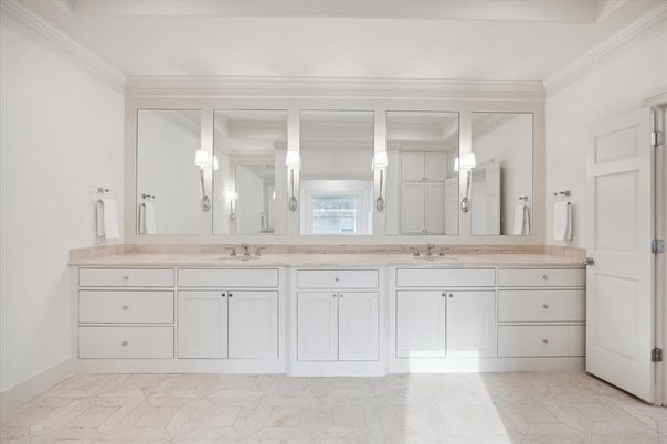 Bathroom, Dual Sink Vanities, Interior, Marble