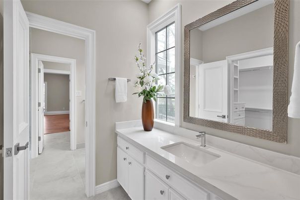 Bathroom, Interior, Marble, Wood Texture Flooring