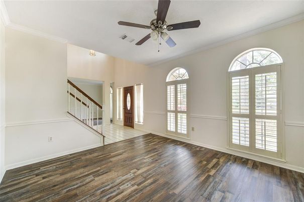 Empty room, Interior, Wood Texture Flooring