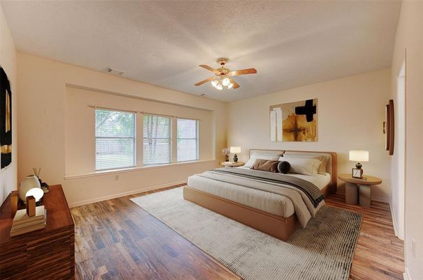 Bedroom, Interior, Wood Texture Flooring