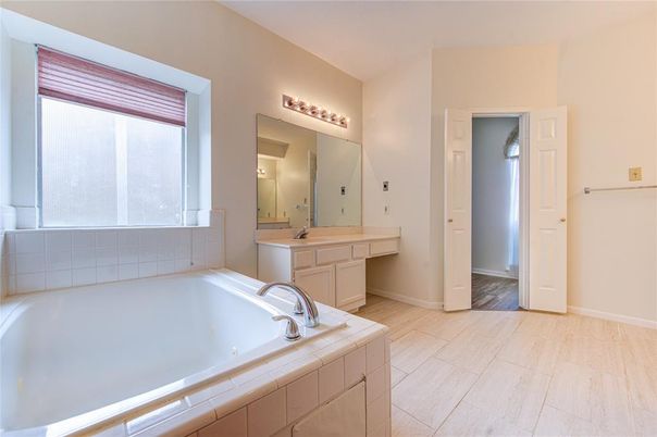 Bathroom, Interior, Wood Texture Flooring