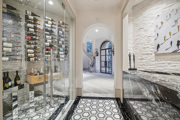 Interior, Recessed Lighting, Wine Storage, Wood Texture Flooring