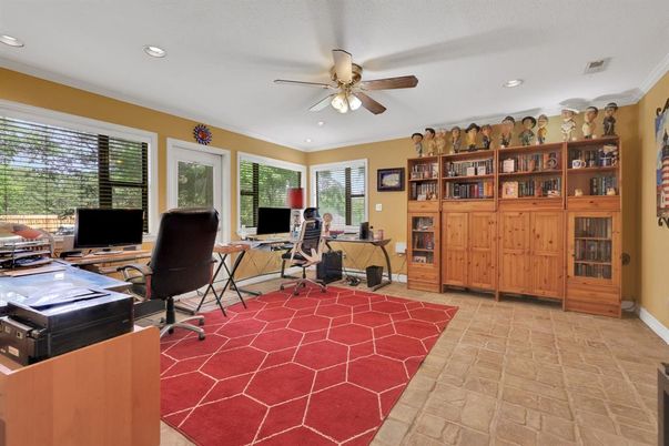 Home Office, Interior, Recessed Lighting