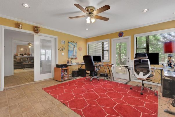 Home Office, Interior, Recessed Lighting