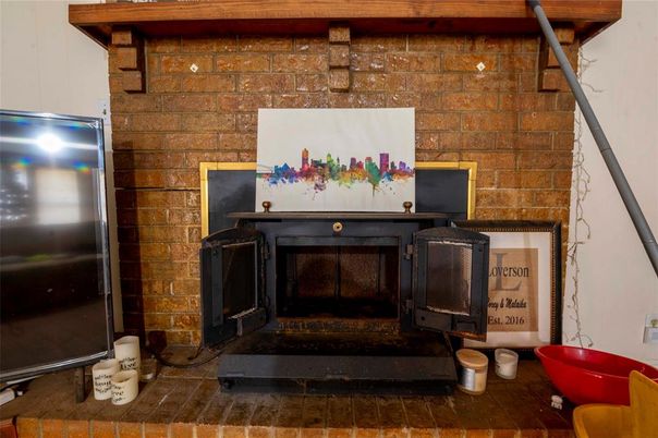 Fireplace, Interior, Stone Walls
