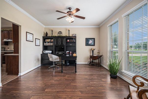 Home Office, Interior, Wood Texture Flooring