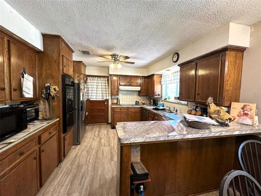Interior, Kitchen, Wood Texture Flooring