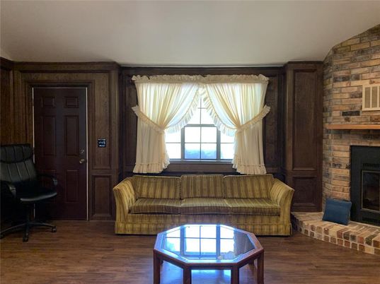 Fireplace, Interior, Stone Walls, Wood Texture Flooring
