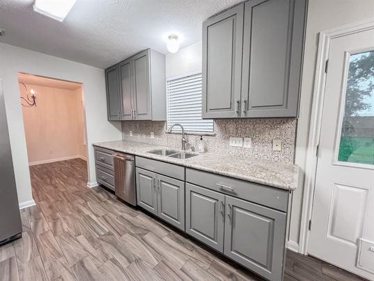 Interior, Kitchen, Wood Texture Flooring