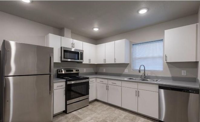 Interior, Kitchen, Recessed Lighting, Stainless Steel Appliances