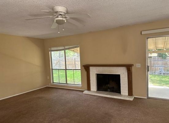 Empty room, Fireplace, Interior
