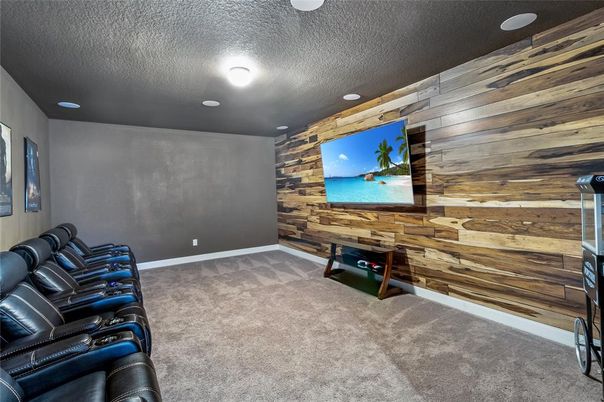 Home Theatre Room, Interior, Theatre Room, Wooden Walls