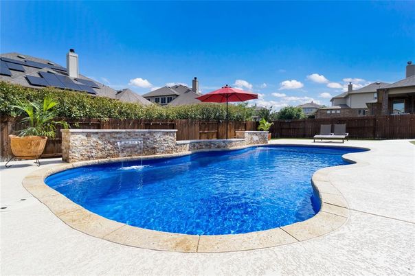 Exterior, Pool, Solar Panels