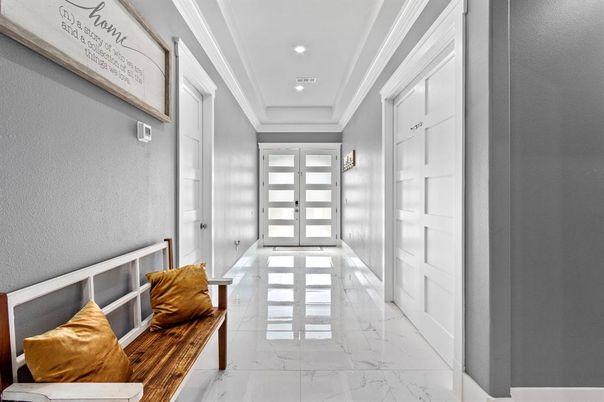 Interior, Marble, Recessed Lighting