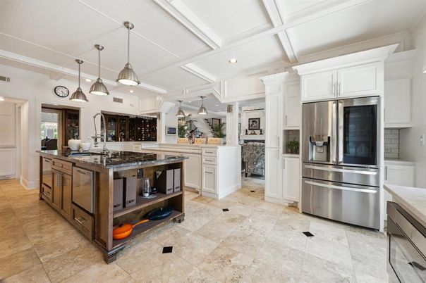 Interior, Kitchen, Pendant Lights, Recessed Lighting, Stainless Steel Appliances