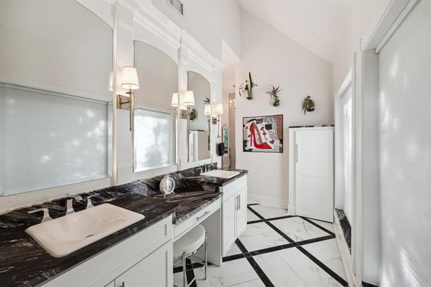 Bathroom, Dual Sink Vanities, Interior, Marble