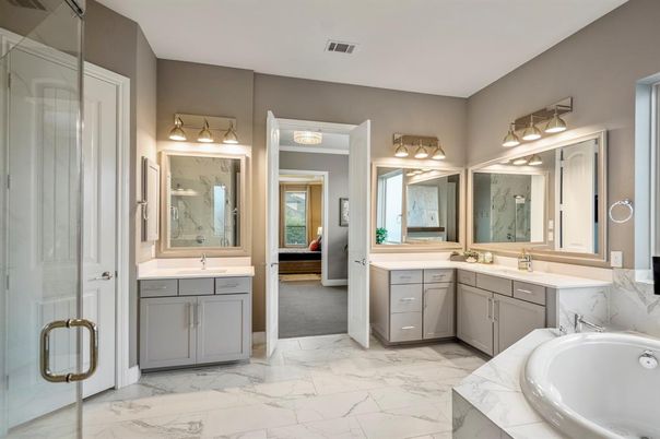 Bathroom, Dual Sink Vanities, Interior, Marble