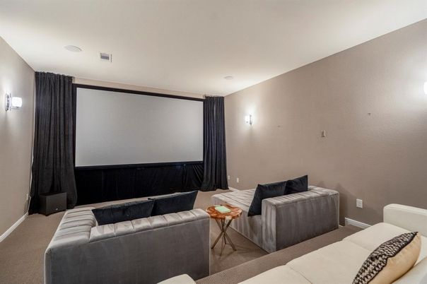 Interior, Projection Screen, Theatre Room