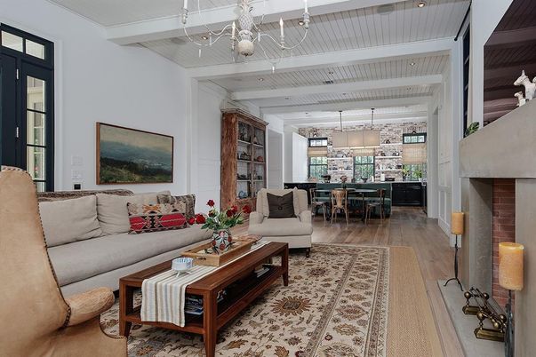 Chandelier, Dining room, Interior, Kitchen, Living room, Pendant Lights, Wood Texture Flooring