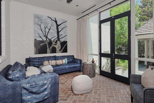 Interior, Living room, Stone Walls, Sun Room