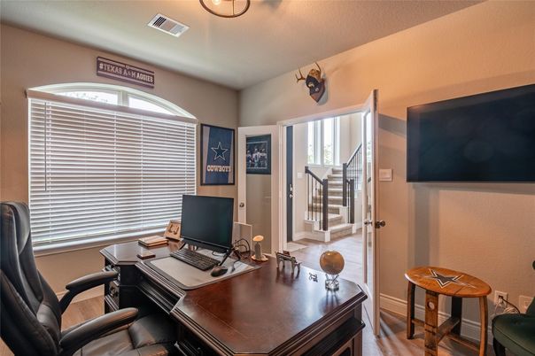 Home Office, Interior, Wood Texture Flooring