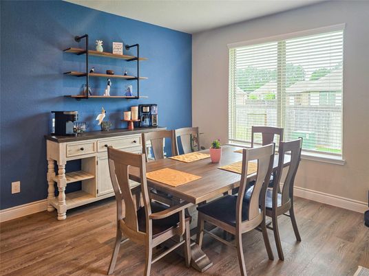 Dining room, Interior, Wood Texture Flooring