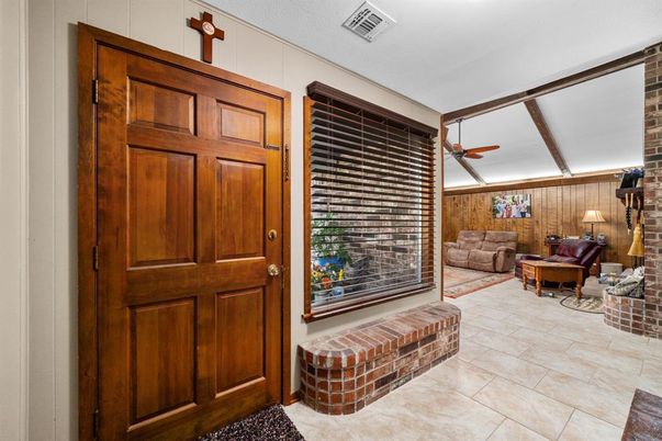 Interior, Living room, Stone Walls