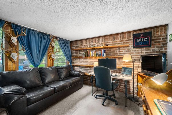 Home Office, Interior, Stone Walls