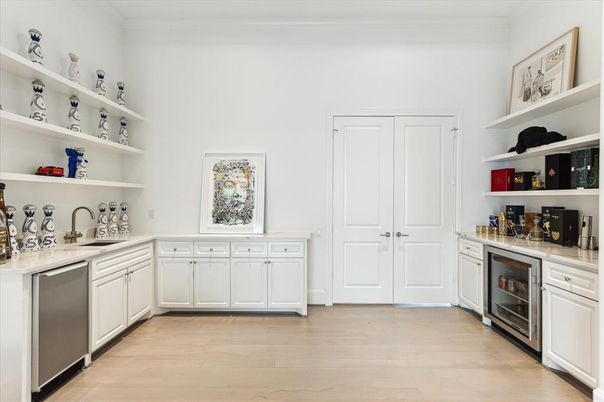 Interior, Kitchen, Wood Texture Flooring