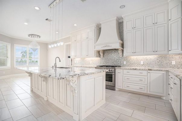 Interior, Kitchen, Pendant Lights, Recessed Lighting, Stainless Steel Appliances