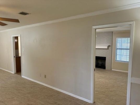 Empty room, Fireplace, Interior
