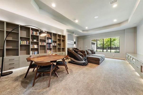 Dining room, Fitness Equipment, Interior, Recessed Lighting