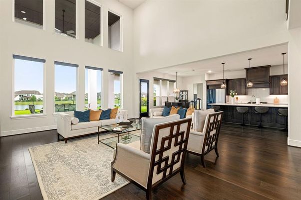 Dining room, Interior, Kitchen, Living room, Pendant Lights, Recessed Lighting, Wood Texture Flooring