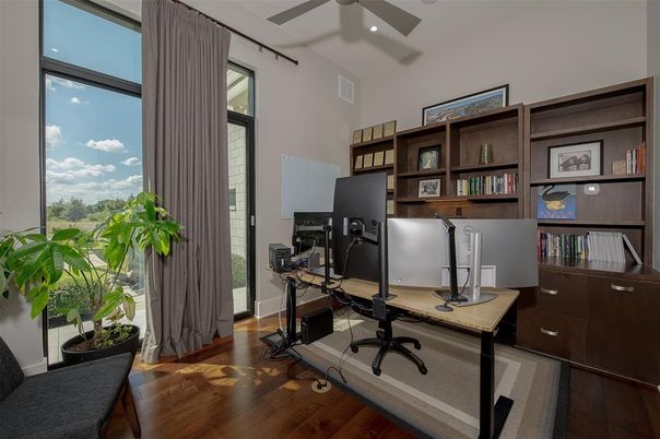 Home Office, Interior, Wood Texture Flooring