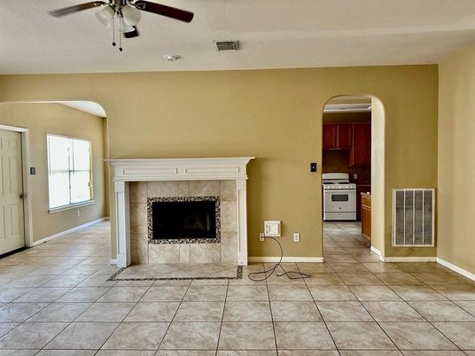Empty room, Fireplace, Interior, Kitchen