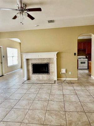 Empty room, Fireplace, Interior, Kitchen