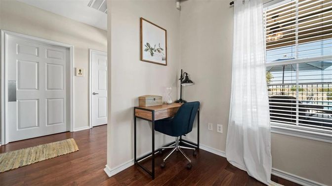 Home Office, Interior, Wood Texture Flooring
