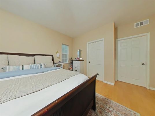 Bedroom, Interior, Wood Texture Flooring