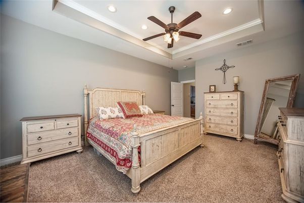 Bedroom, Interior, Recessed Lighting