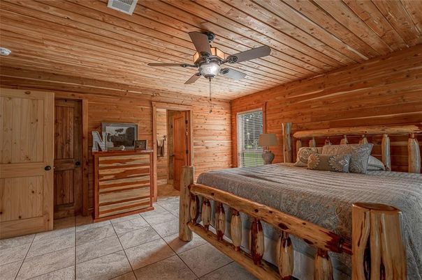 Bedroom, Interior, Wooden Ceilings, Wooden Walls