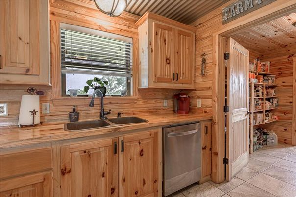 Interior, Kitchen, Wooden Ceilings, Wooden Walls