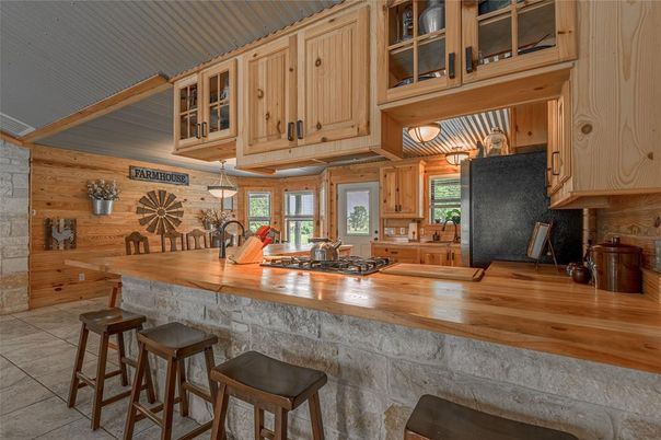 Interior, Kitchen, Wooden Walls