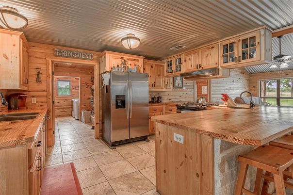 Interior, Kitchen, Wooden Ceilings, Wooden Walls