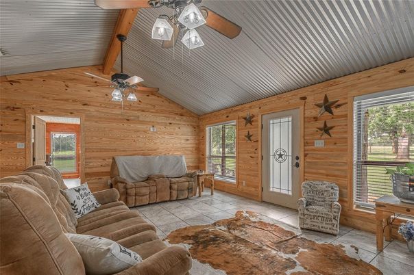 Interior, Living room, Wooden Walls