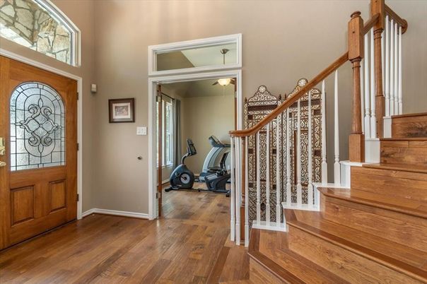 Fitness Equipment, Interior, Wood Texture Flooring
