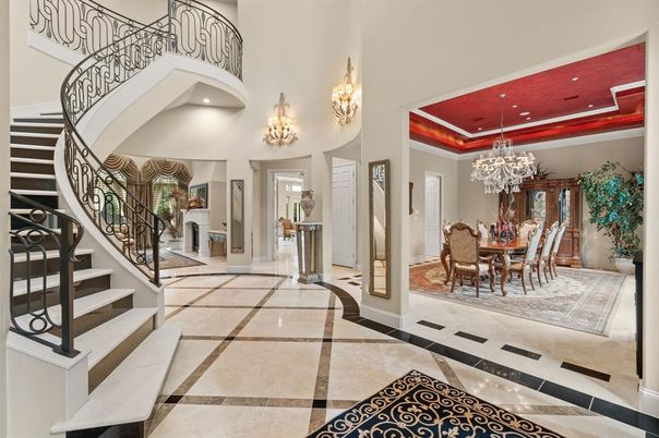 Chandelier, Dining room, Interior, Recessed Lighting