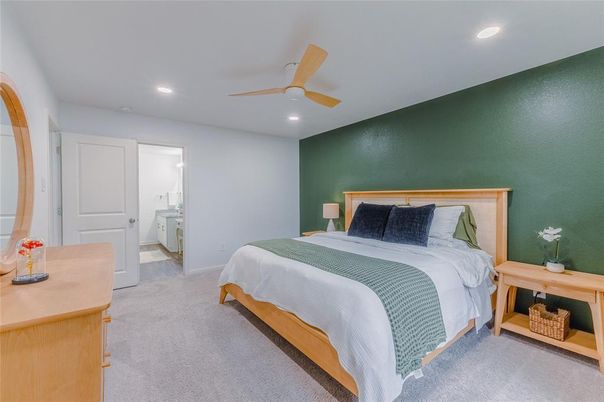 Bedroom, Interior, Recessed Lighting